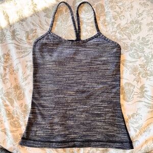 Lululemon Gray Power Y Tanktop